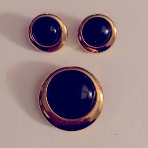 3 for $12.00.  Navy Earring and Pendant.  Bundle and Save.